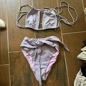 Montce Purple Lilac Sparkle Bikini